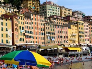 Camogli Italy colored buildings