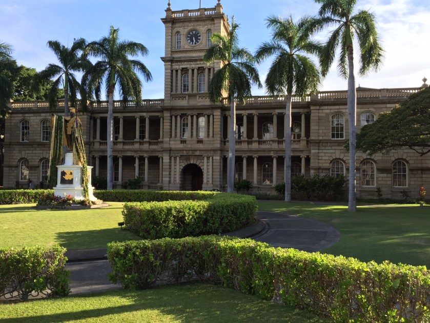 Kamehameha and justice bulding