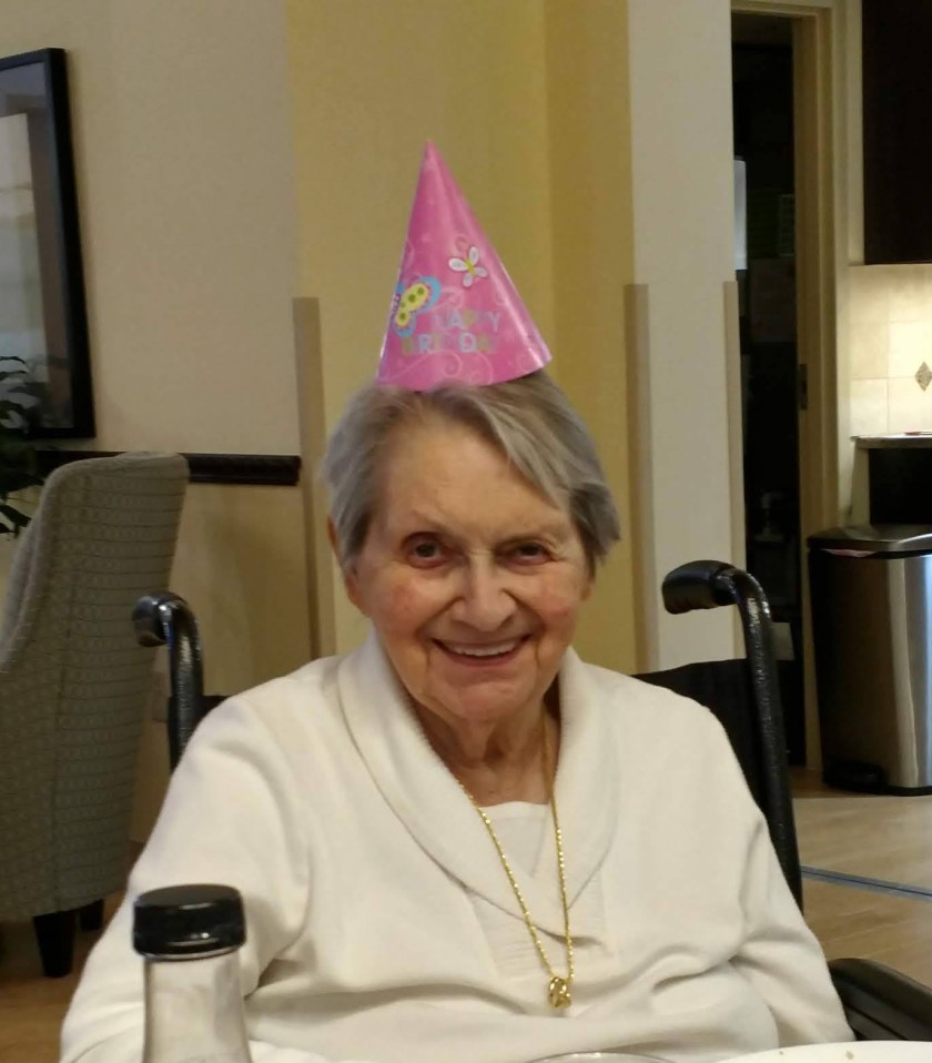 Nana with birthday hat