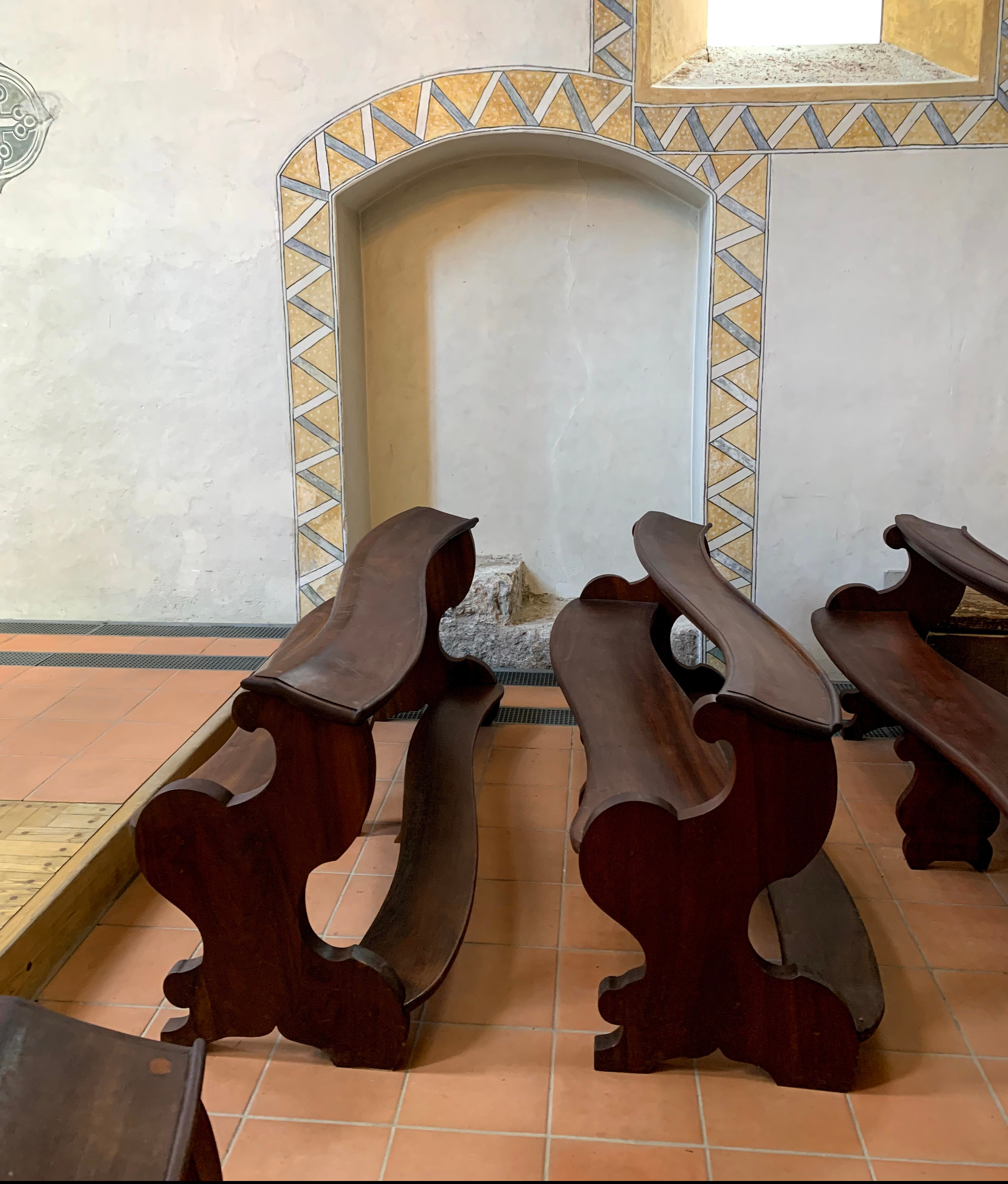 Ljubljana castle chapel pews