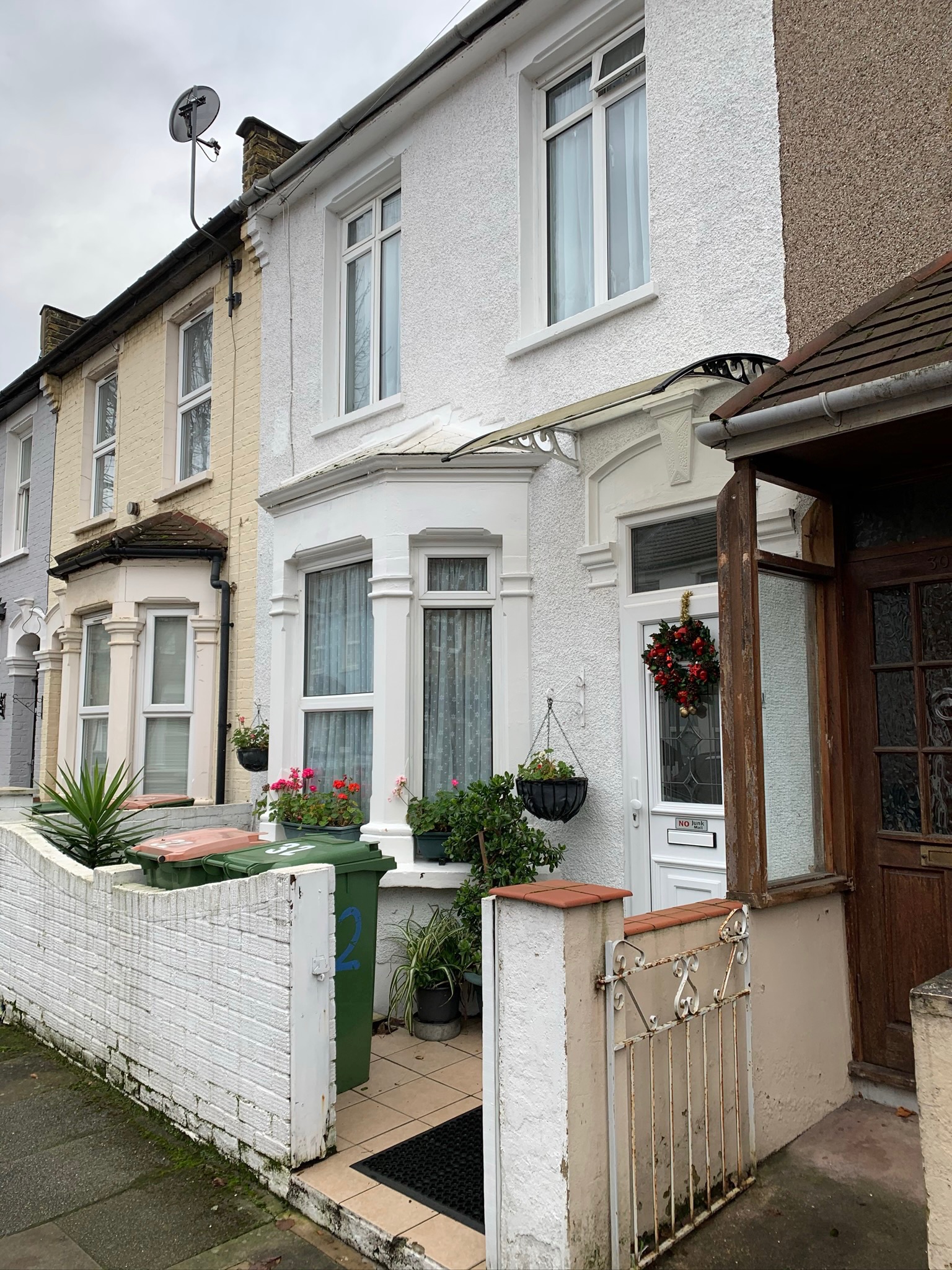 Larry's parents' house in London